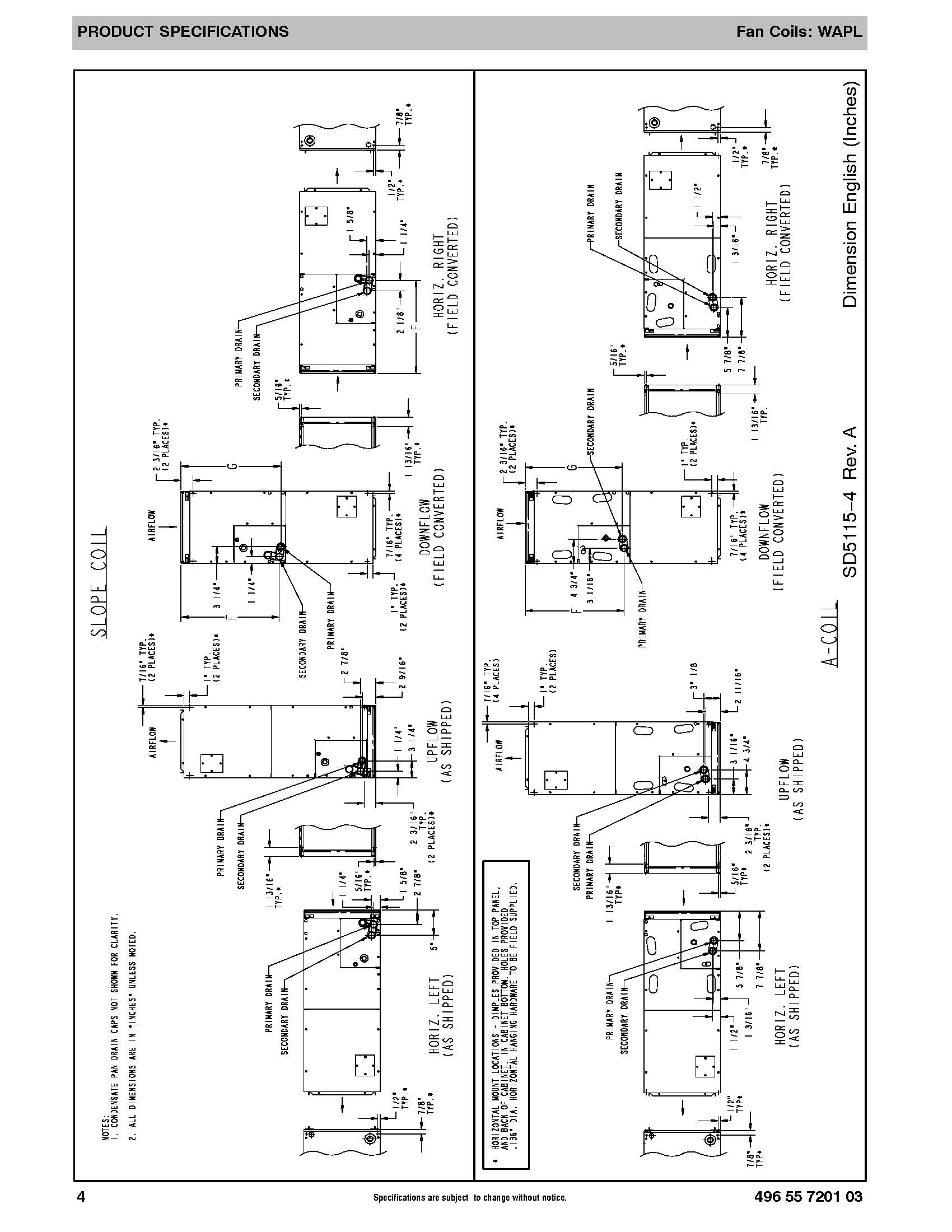 1.5 Ton EcoTemp ECM Motor Air Handler WAPL184A